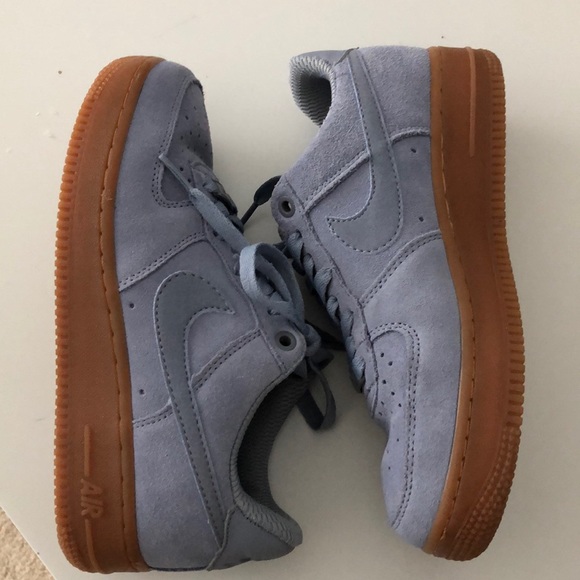 Nike Shoes - Lavender suede nike air forces!